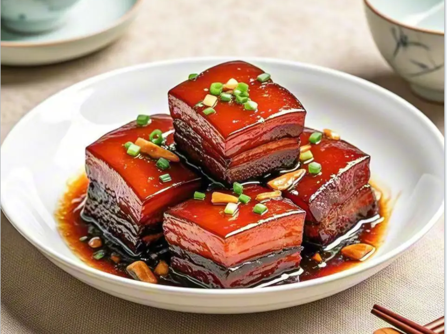 中华美食背景图